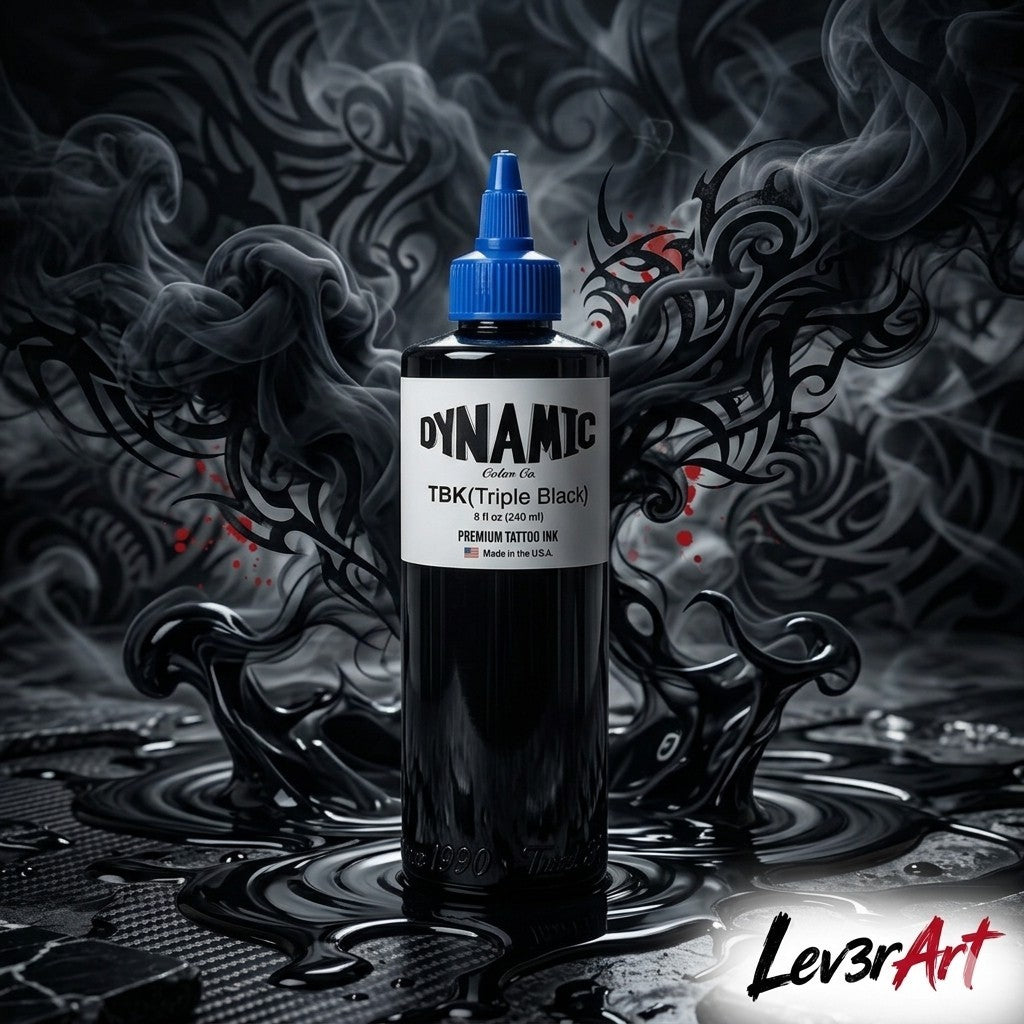 Dynamic Triple Black Tattoo Ink 8 oz